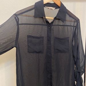 Black sheer shirt
